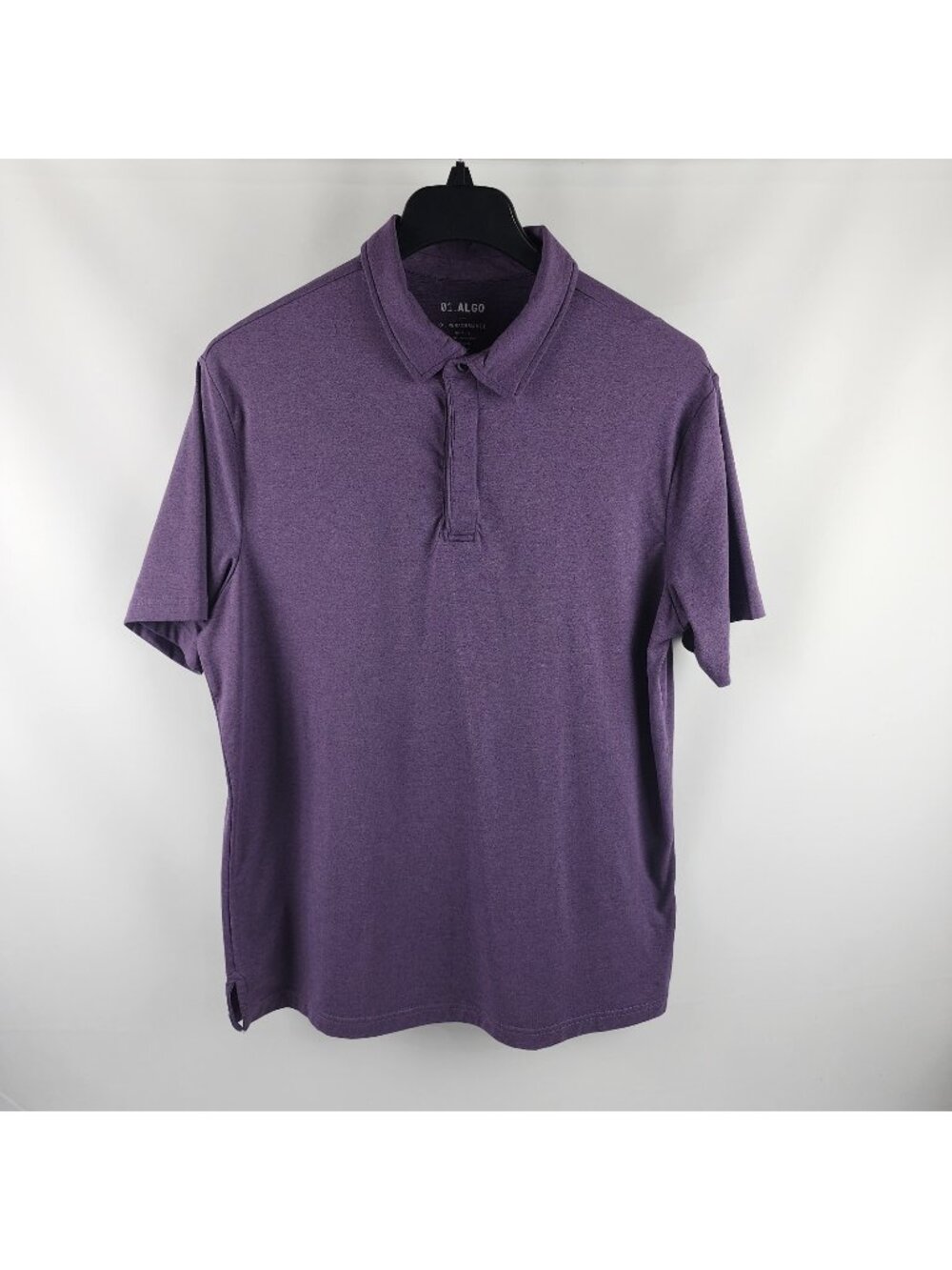 01.Algo Shirt Mens XL Purple S/S Performance Golf Polo